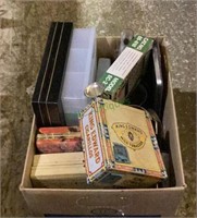 Large box of miscellaneous boxes includes