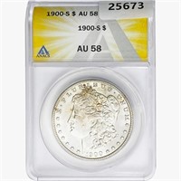 1900-O Morgan Silver Dollar ANACS AU58