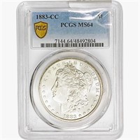1883-CC Morgan Silver Dollar PCGS MS64