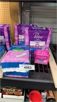 Panty liners, and pads