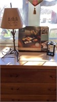 Wooden Photo Serving Trays, Lamp, Candle Lantern