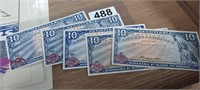 (5) AMERICAN LIBERTY CURRENCY SILVER CERTIFICATES