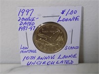 1997 Canada Double Date 10th Ani Scare UNC