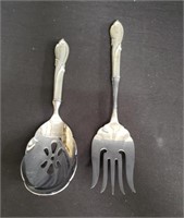Sterling silver fork and spoon