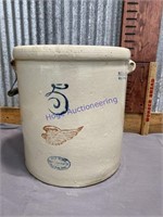 5 GALLON RED WING CROCK