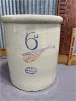 6 GALLON RED WING CROCK