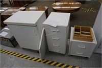 3-white sewing cabinets