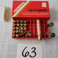 Misc. Spent Brass and a few live rounds