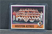 1976 Houston Astros Team Checklist Card