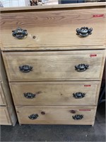 4 DRAWER UNFINISHED CHEST OF DRAWERS