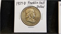 1957D Franklin Half Dollar