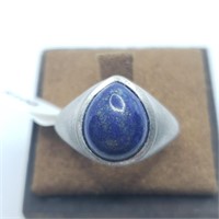 $120 Silver Lapis(4.8ct) Ring