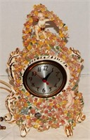 Ornate Cupid electric clock, needs rewired