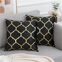 P831  KWLET Velvet Geometric Pillow Covers 18x18
