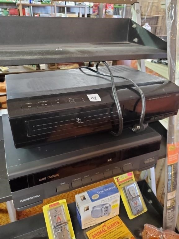 Two VCRs- Untested