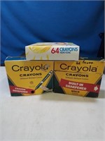 3 big boxes of crayons