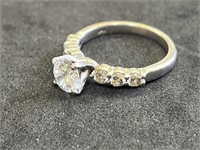 14K Gold & Diamond Ring 3.2 Grams approx .75ct