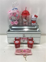Mirrored jewelry box, assorted Hello Kitty