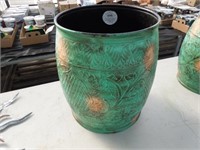 Ornate metal planter