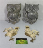 Owl & Rooster Decor