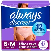 Always Discreet Incontinence Underwear for Women M
