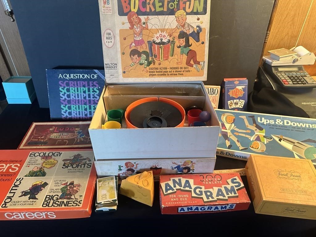 Box of assorted games- see pictures