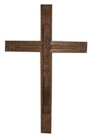 20th C. Carved Folk Art Peruvian Crucifix