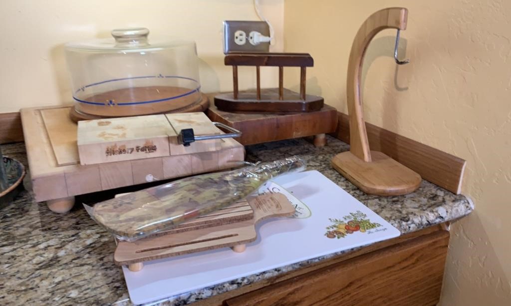 Large Butcher Blocks and Cheese Slicers