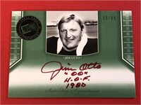 Press Pass Jim Otto Red Autograph HOF 1980 #d /99