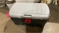 Large Rubbermaid storage container
