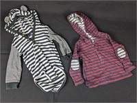 (2)12M Hooded Longsleeve shirts: Boy/Unisex
