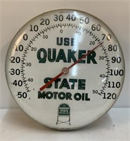 Vintage Quaker State Motor Oil Clock