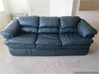 Barclay Leather Look Sofa