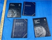 Assorted Empty Coin Collector Books