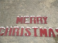 MERRY CHRISTMAS Metal Art 10ft Holiday Sign