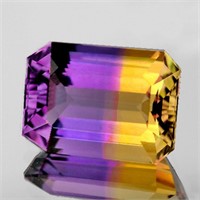 Natural Bolivia Ametrine  Bi-Color 50/50 Split {Fl