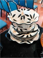 9 piece temp-tations ceramic tableware