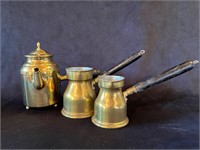 Brass Coffee Pot Lot