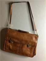 Vtg Full Leather Attache  Briefcase Bag