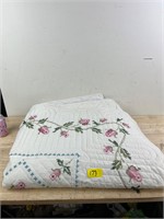 Vintage floral quilt