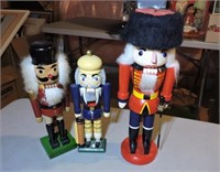 3 Wood Nutcrackers