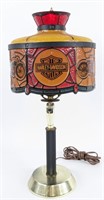 Harley-Davidson Stained Glass Style Plastic Lamp