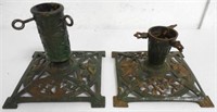 Pair Cast Christmas Tree Stands