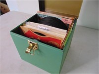 45 Rpm records in case