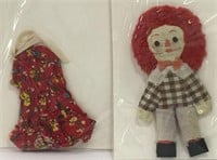 Raggedy Andy Doll And Doll Dress