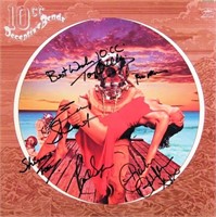 10cc signed "Deceptive Bends" album. GFA Authentic
