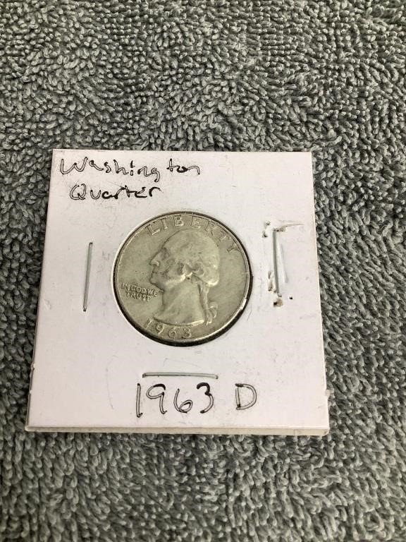 1963 D Washington Quarter