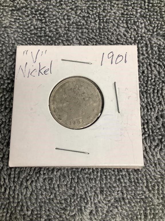 1901 "V" Nickel