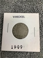 1909 "V" Nickel