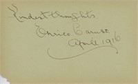 Enrico Caruso signature cut